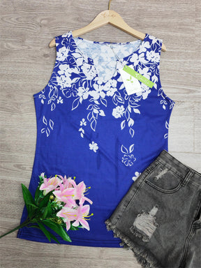 EcoExotica® - Trendy sleeveless tank top with floral print