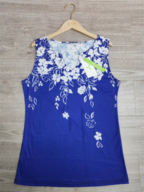 EcoExotica® - Trendy sleeveless tank top with floral print