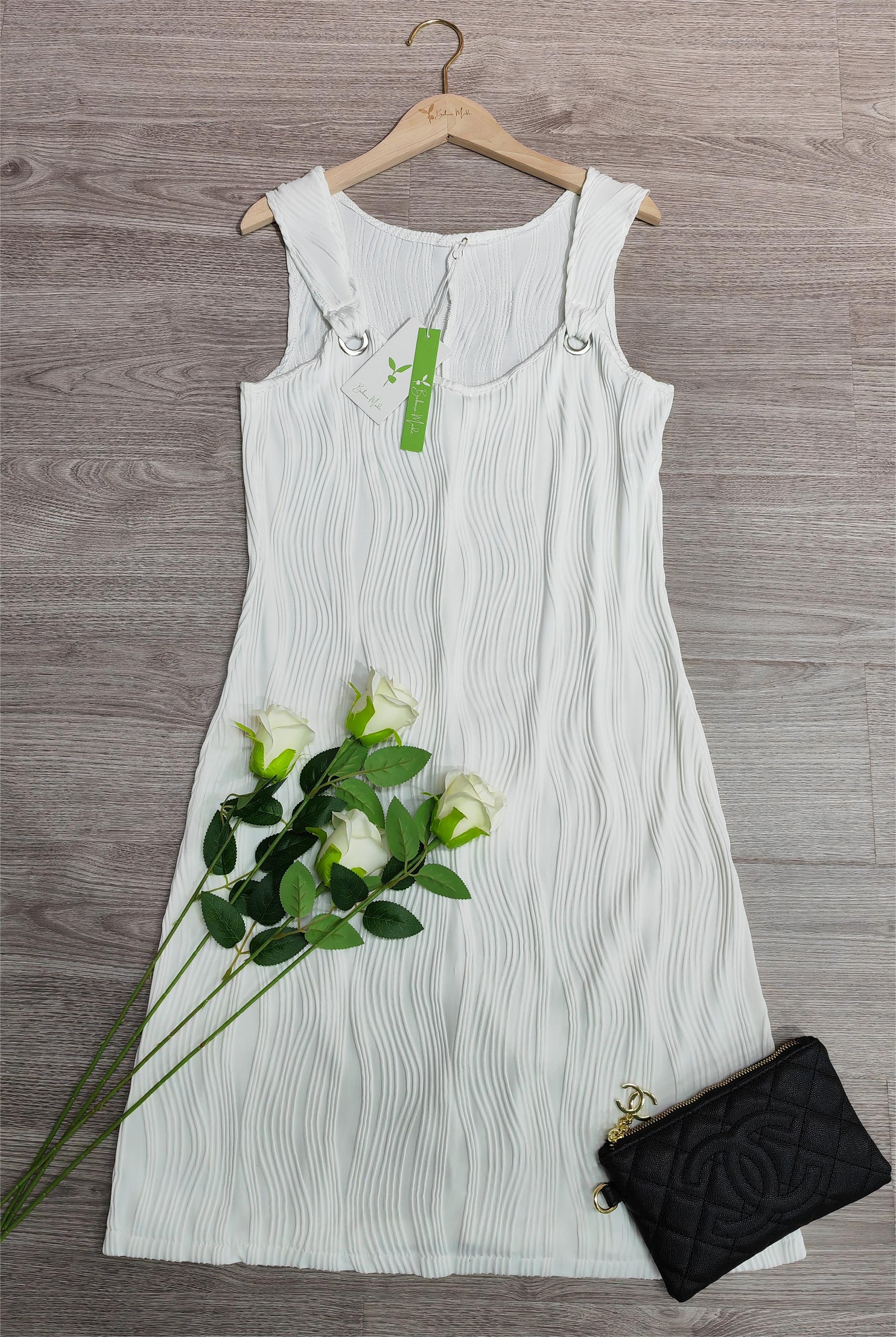 PureWear® - Elegant sleeveless plain mini dress