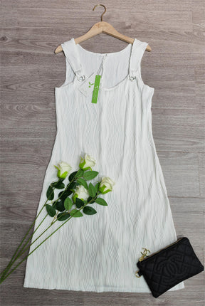 PureWear® - Elegant sleeveless plain mini dress