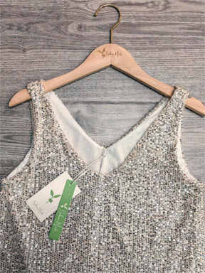 EcoExotica® - Glamorous V-neck cami with sequins