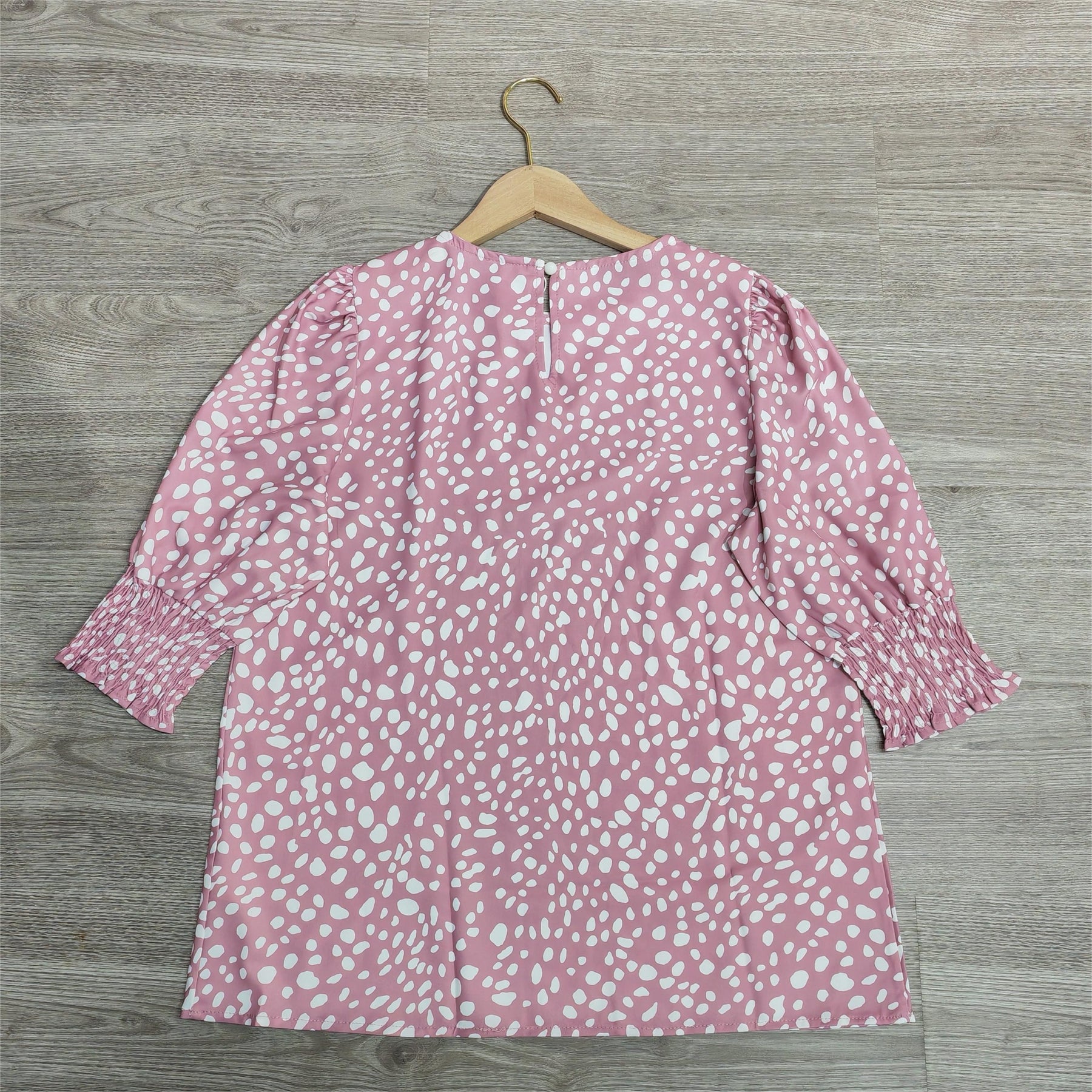 FallStil® - Pink Print Round Neck Top