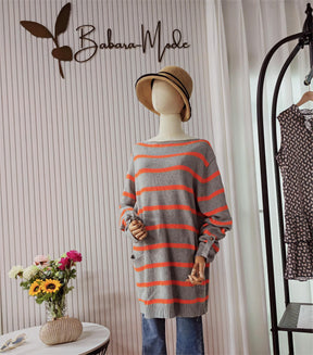 Even&amp;Vil® - Chic striped round neck sweater