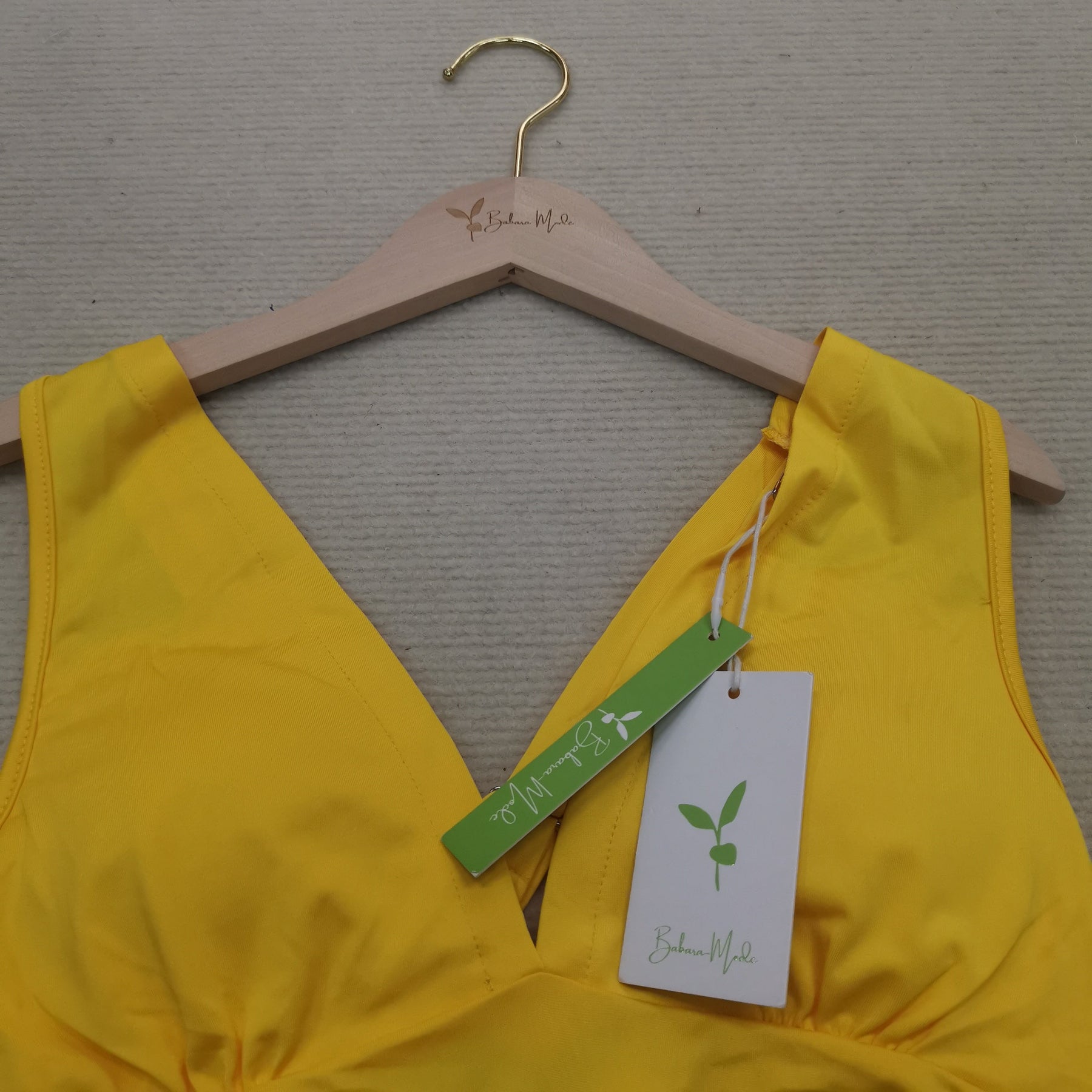 PureWear® - Yellow V-neck swimwear