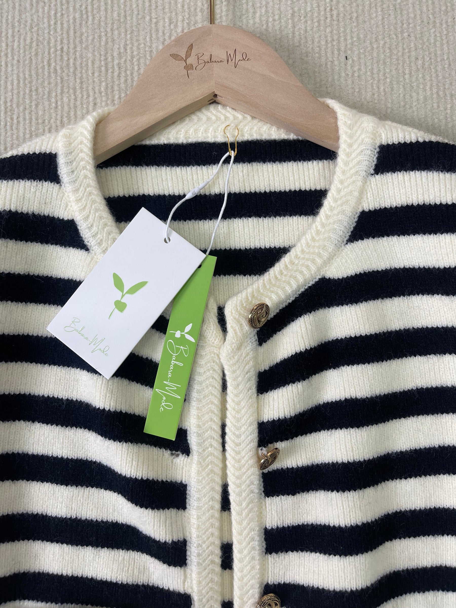 StrickSinn® - Chic long-sleeved striped cardigan 