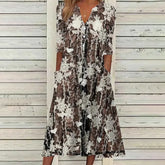 BrownLace Dress