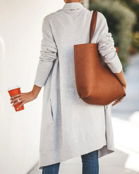 WinterTrend® - Long-sleeved, plain cardigan