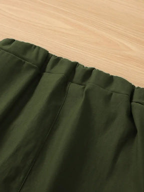 BioBlüte® - Olive green cargo jogging comfort pants