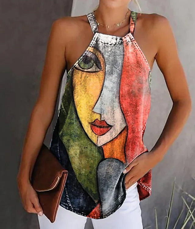 EcoExotica® - Special print halter top