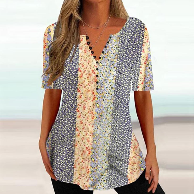 EcoExotica® - Special short sleeve print top