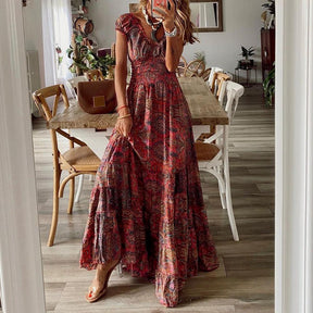 BlütenBliss® - Stop and Stare maxi dress with paisley print