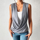 PureWear® - Comfy Gray Sleeveless Top