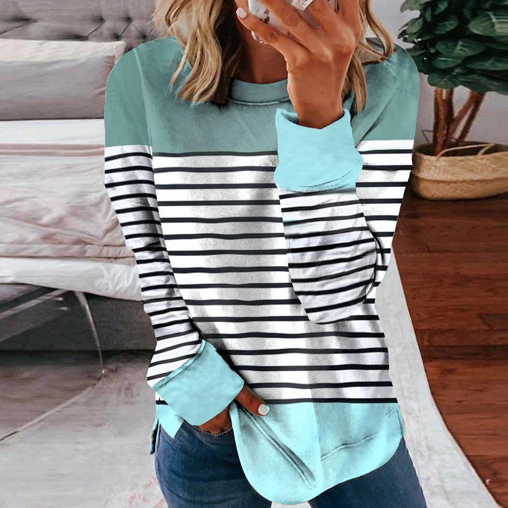 FallStil® - Casual long sleeve striped top