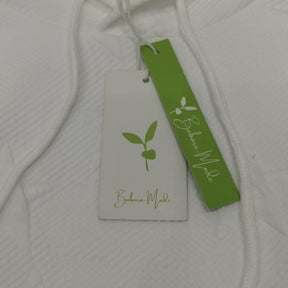 SpringStil® - White plain sweatshirt with long sleeves