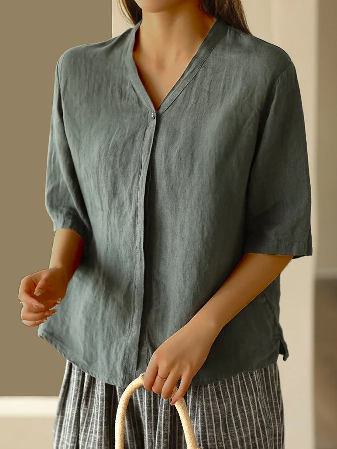 Ash shimmer blouse