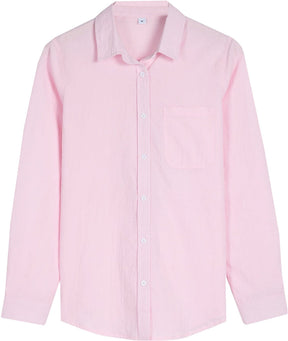 Monci® - Pink long-sleeved shirt with oversized shoulder straps