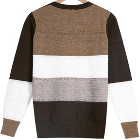 Monci® - Long sleeve sweater with colour block print