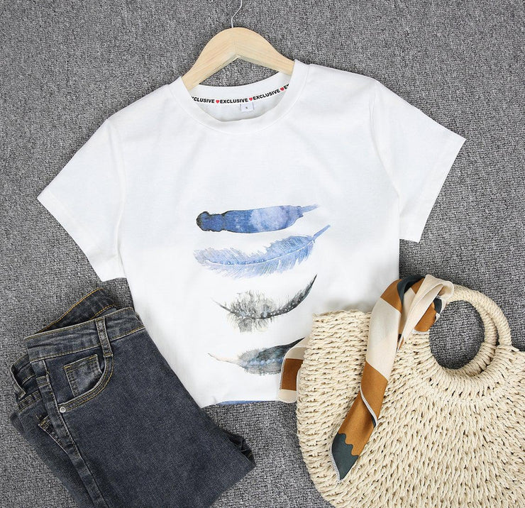 FallStil® - Freedom Feather Short Sleeve T-Shirt