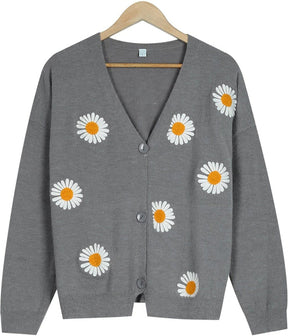 PureWear® - She Loves You Daisy Cardigan