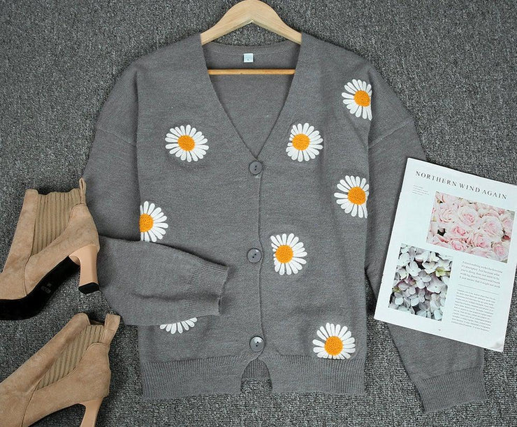 PureWear® - She Loves You Daisy Cardigan