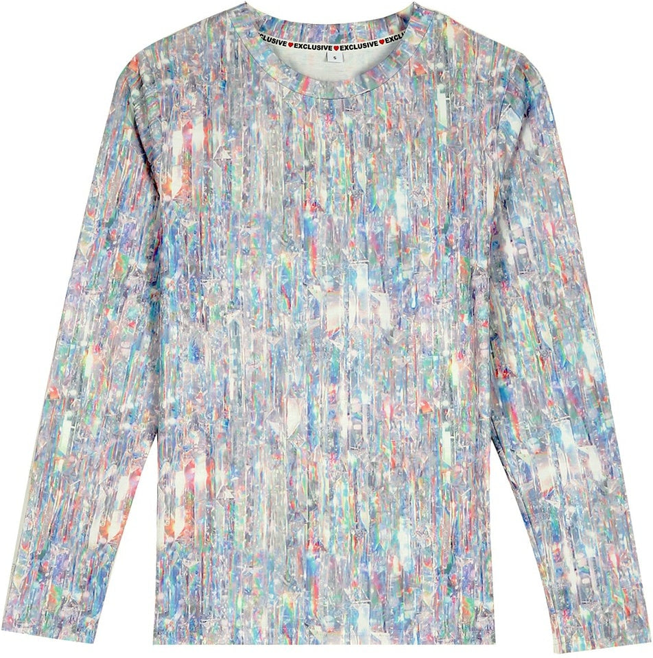 FallStil® - Raining Sparkle Print Long Sleeve Shirt