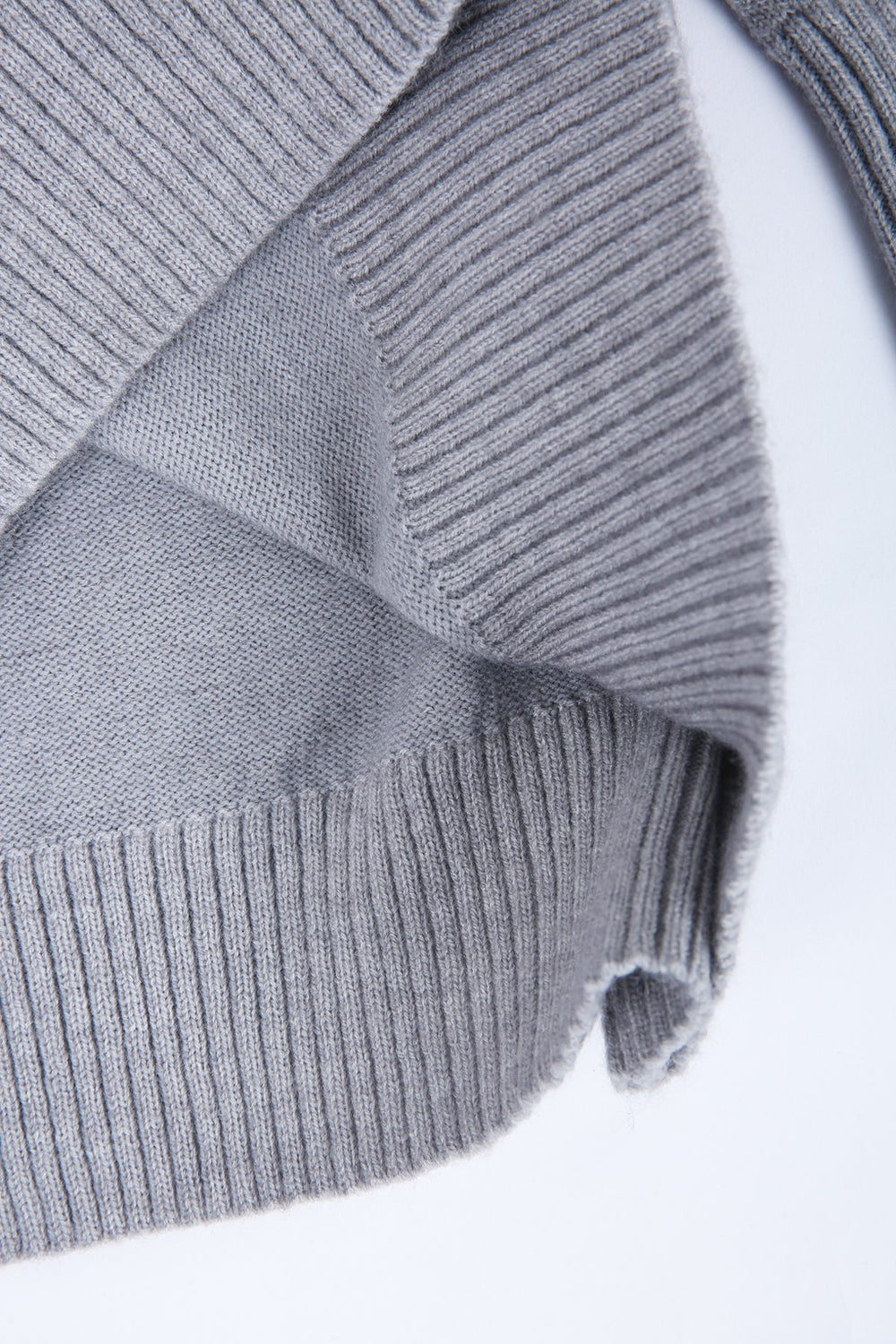 WinterStil® - Slate grey and black striped turtleneck sweater