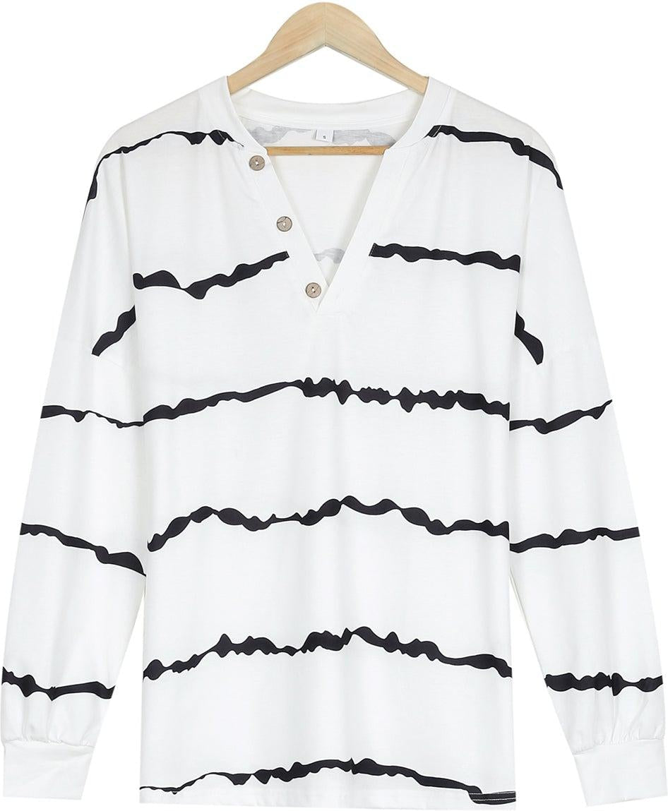 FallStil® - Long-sleeved basic top with print