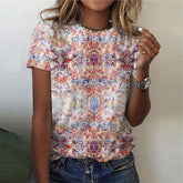 EcoExotica® - Modern print short sleeve top