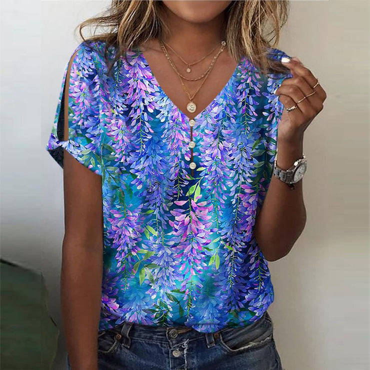 SpringStil® - Dreamy short sleeve print top