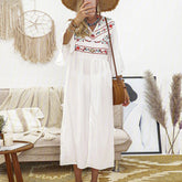 BohoWhite Maxi Dress