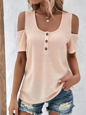 PureWear® - Apricot short sleeve plain top