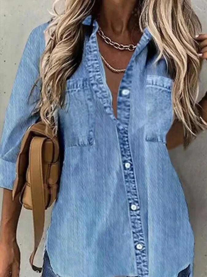 Denim dream blouse