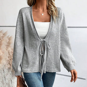 HerbstTrend® - Chic plain sweater with long sleeves