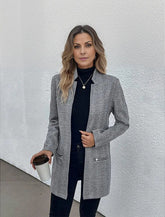 WinterTrend® - Stylish grey jacket with long sleeves