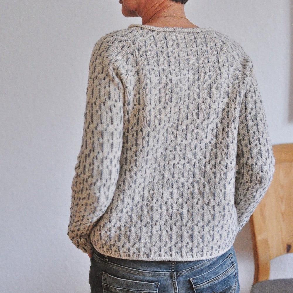 FallStil® - Schicker grauer Pullover mit Rundhalsausschnitt