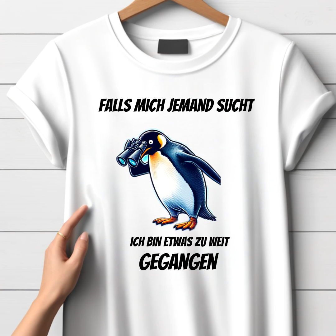 Pinguin Shirt | Lustiges Winterdesign | Humorvolles Statement Shirt | Perfekt für die kalte Jahreszeit