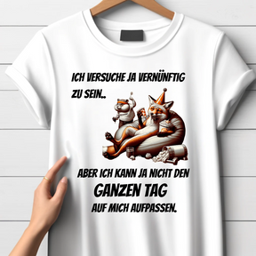 Lustiges Fuchs T-Shirt | Humorvolles Statement für den Winter | Gemütliches Design | Damen Shirt für kalte Tage