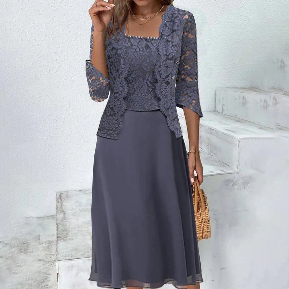 Lace magic midi dress