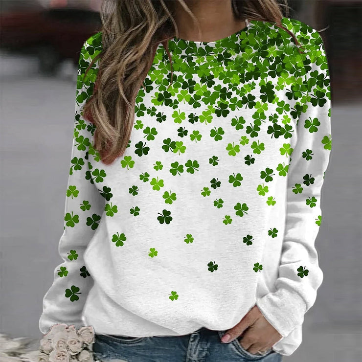 FallStil® - Four Leaf Clover April Fool's Long Sleeve Top