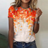 SpringStil® - Orange round neck top