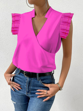 EcoExotica® - Eye-catching rose red plain top