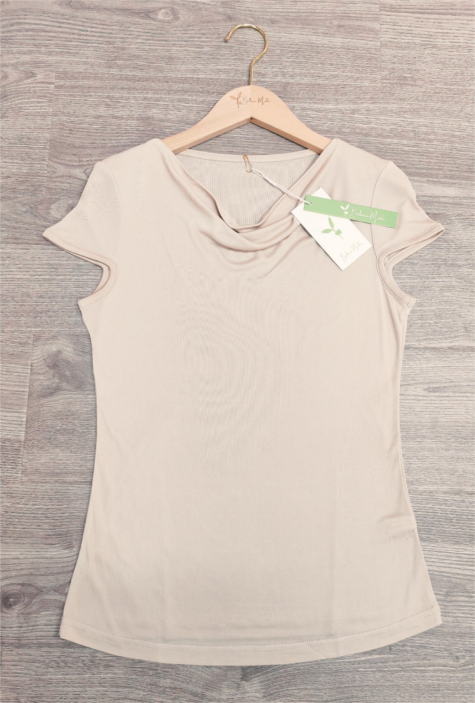 Naturlux® - Apricot plain short sleeve top