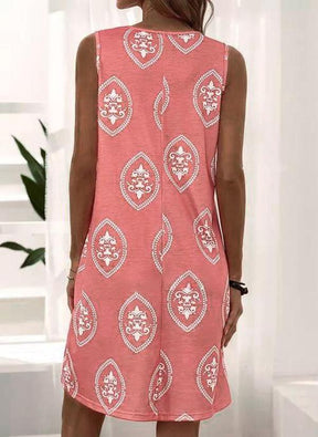 Naturlux® - Great State Coral Printed Dress