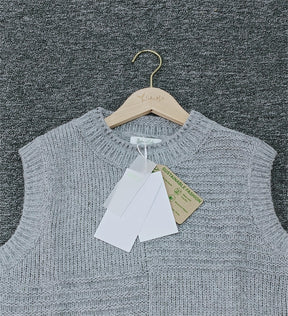 Celestial® - Grey sleeveless plain sweater