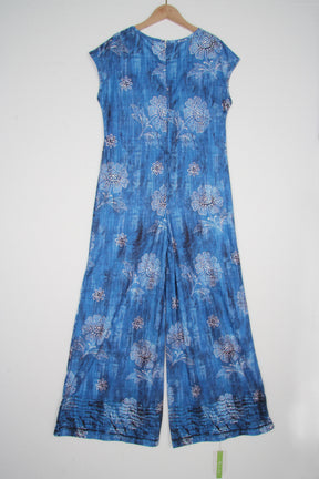 FloralBlue Jumpsuit