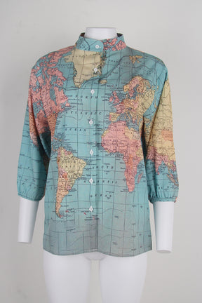 World Map Blouse