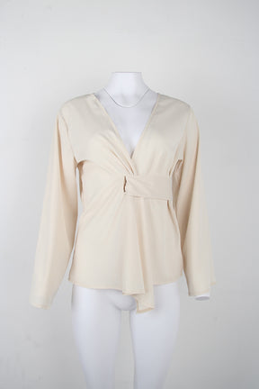 SpringStil® - Apricot solid color long sleeve top