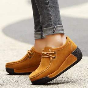 Raffiné® - Faux leather moccasins classic in trendy color blocking 