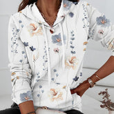 FallStil® - White long sleeve sweatshirt with print