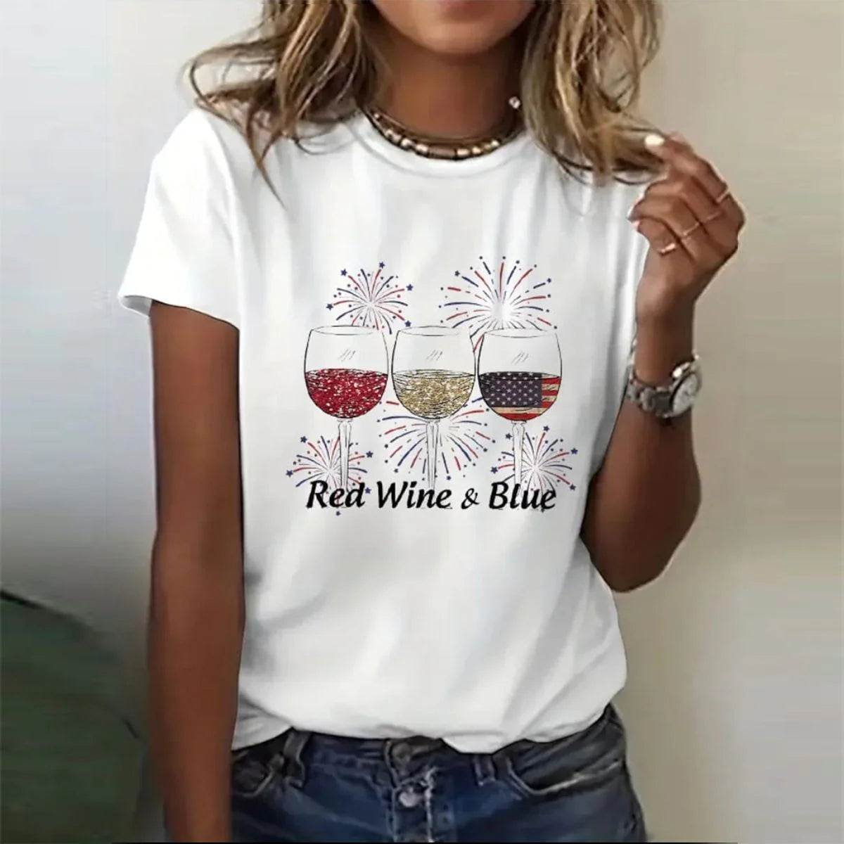 Wine Fireworks Shirt